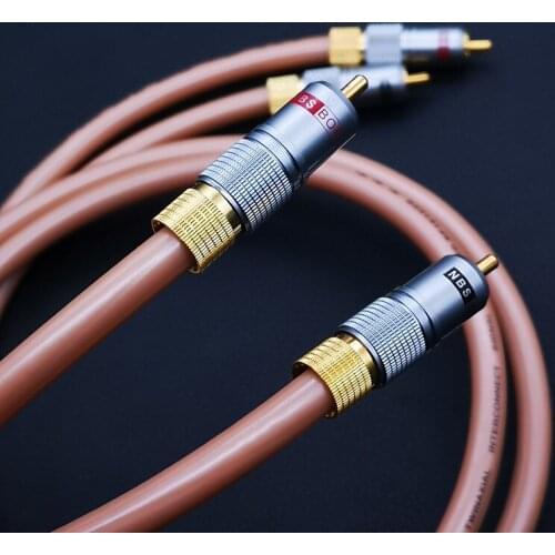 Shark OFC silver plated copper enthusiastic audio signal line HiFi 2 RCA Lotus head amplifier signal line audio cable
