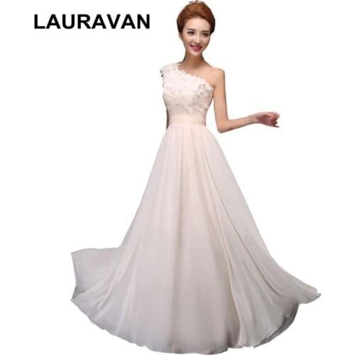 Modest formal one shoulder gowns long fitted plus size special occasion floor length champagne bridesmaid dresses under 100