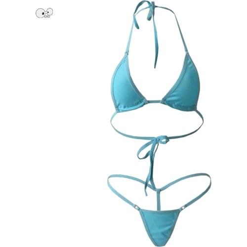 G-String 2019 Sexy Exotic Micro Bikini Set Extreme Mini Biquini Thong Swimwear Beach Sunbath Costume Sex Bathing Suit Lingeries