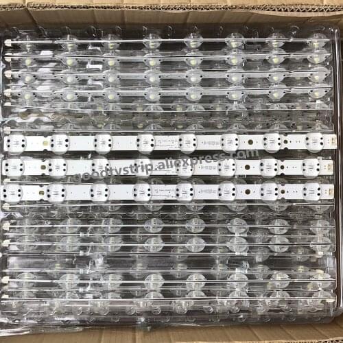 100% New 3pcs/Kit LED strips for LG 43 TV 43UK6500AUA BUSWLJM SSC Trident 43UK65 SSC 43UK65(LGD) 8LED SVL430A62 REV1.0