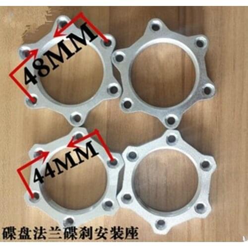 2 pcs 44mm 48mm Inch Screw Flange threaded Center Lock 6 Bolts disc brake rotor adaptor mount pattern MTB parts