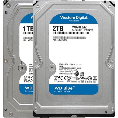 Western Digital 1TB 2TB WD Blue PC Internal Hard Drive Disk 3.5" HDD SATA III for Desktop