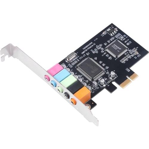 Internal 5.1 3D Stereo PCI-e X1 Audio Card 32/64 Bit Sound Card PCI Express Adapter for PC Windows 10