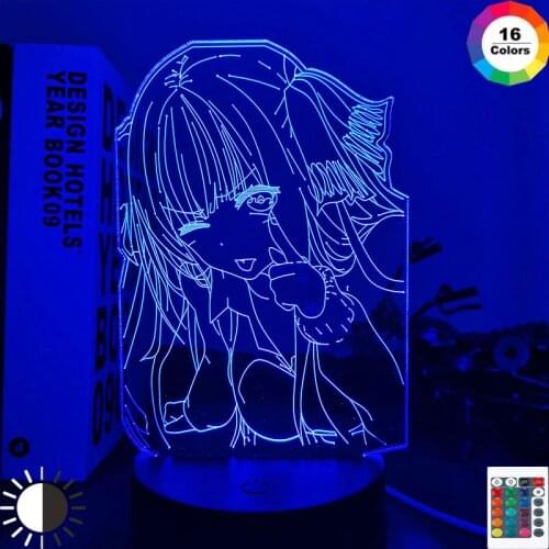 The Quintessential Quintuplets Nino Nakano Led Night Light for Bedroom Decor Nightlight Birthday Gift Anime 3d Lamp Nino Nakano