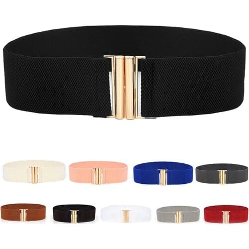 1PCS Women Femme Stretch Skinny Soft Vintage Belt Elastic Wide Corset Wrap Waist Dress Belt Accessories