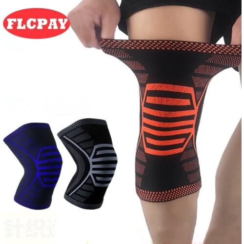 New 1 PCS Elastic Breathable Basketball Football Volleyball Kneepad Training Knee Pads Sport Safety Knee Warmers Support Protect