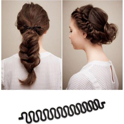 1PC French Braiding Tools Magic Hair Clip Braider Stylist Queue Twist Plait Hair Braid DIY Hairstyle Styling Accessories 2021