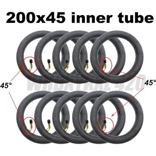200x45 Inflated inner tube for electric scooter accessories pneumatic wheel 8 inch wheel inner tire with 45 degree valve