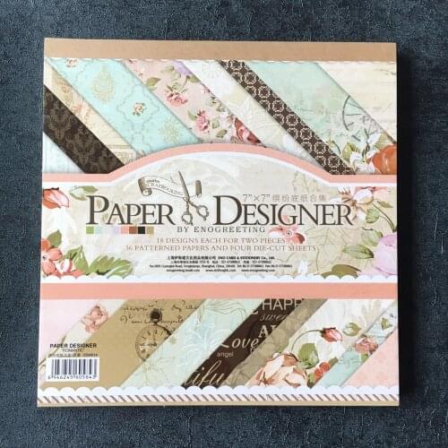 7 inch Romance Flower Bird Beautiful floral stylepattern art vintage scrapbooking craft paper pack DIY background paper pads