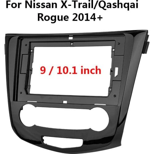 9/10.1 Inch Car Fascia For Nissan Qashqai 2015-2019 Dashboard Mount Installation Fascias Panel In-dash 2 Din Car Dvd Frame Kit