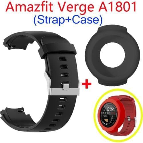 2in1 Bracelet For Amazfit Verge Strap SmartWatch Band For Xiaomi Amazfit Verge lite Case Cover Silicone Protector Frame bumper