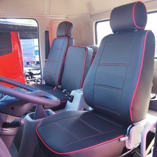 3 Pieces Seat Covers Special for DONGFENG Tianjin Truck Pu Imitation Leather Lorry Interior Accessories Four Seasons