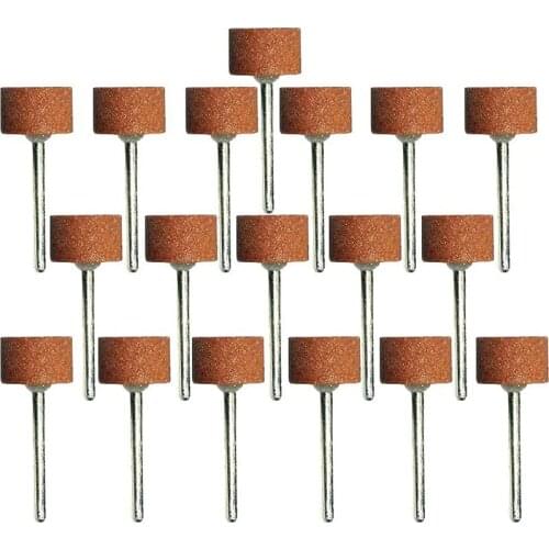 18pcs Cylinder Abrasive Mounted Stone Shape Grinding Tool For Mould Polishing Dremel Rotary Tools Grinding Stone Wheel Head