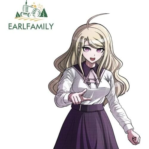 EARLFAMILY 13cm x 8.9cm for Kaede Akamatsu Scratch-Proof Funny Car Stickers Air Conditioner Laptop Decal Cartoon Vinyl Car Wrap