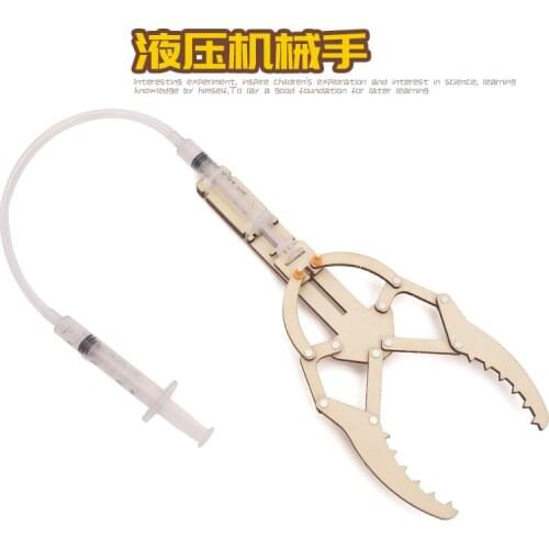 Hydraulic manipulator DIY Primary school students science experiment technology STEM Education Science and education toys