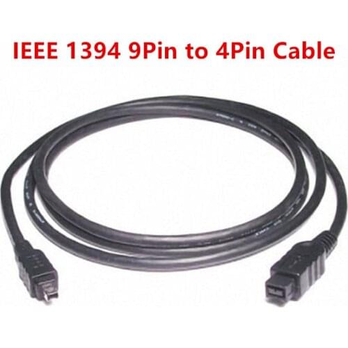 IEEE 1394 Cable 9 PIN to 4 PIN BETA FireWire 800 - FireWire 400 9-4 Cable IEEE 1394B 1.8m/180cm