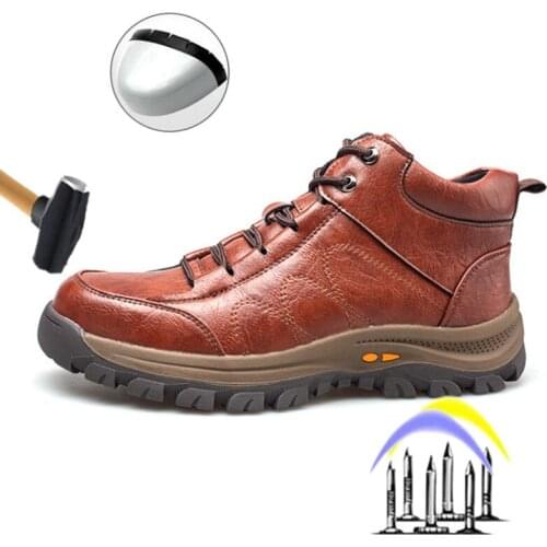 Work Safety Shoes Summer Breathable Men Air Cushion Work Protective Shoes Sneakers Anti-Puncture Work Shoes Male Steel Toe Shoes