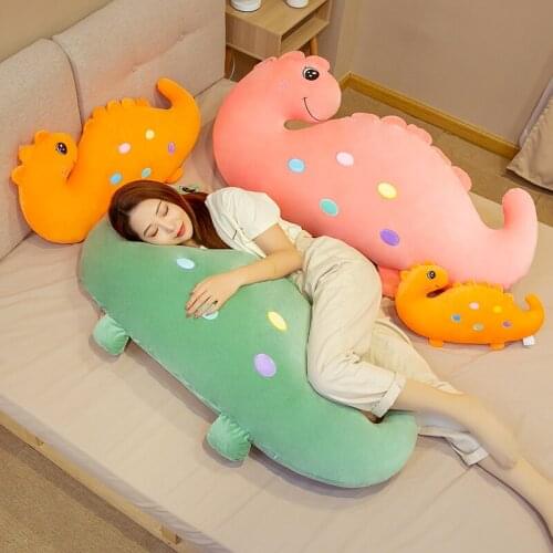 1PC 45/80cm Creative Cartoon Dinosaur Plush Toys Stuffed Animals Plush Dragon Pillow Bed Sleeping Dolls Kids Boy Girls Gifts