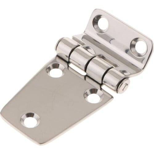 Marine Stainless Steel Door Hinges Boat Deck Hardware Polished Short Side