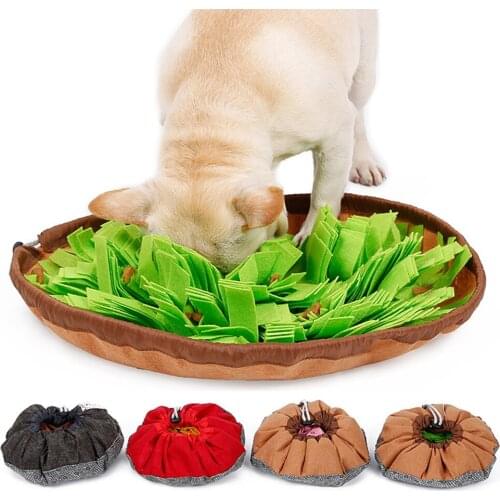 New Dog Snuffle Mat Pet Sniffing Training Blanket Detachable Fleece Pads Dog Mat Relieve Stress Nosework Puzzle Toy Pet Nose Pad