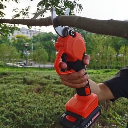 30MM 21V Rechargeable Cordless electric Pruner Pruning Secateurs Shears Garden Plants Cutter