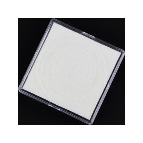 100pcs Plastic Clear Square Coin Capsule Holder Protector Case for Coin Collection Storage Box With EVA Gasket Pad Ring