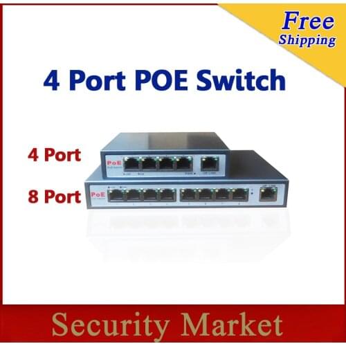 POE Switch 4-port PoE switch 4+1 Port desktop Fast Ethernet Switch IP network cameras power with cameras and nvr POE31004P