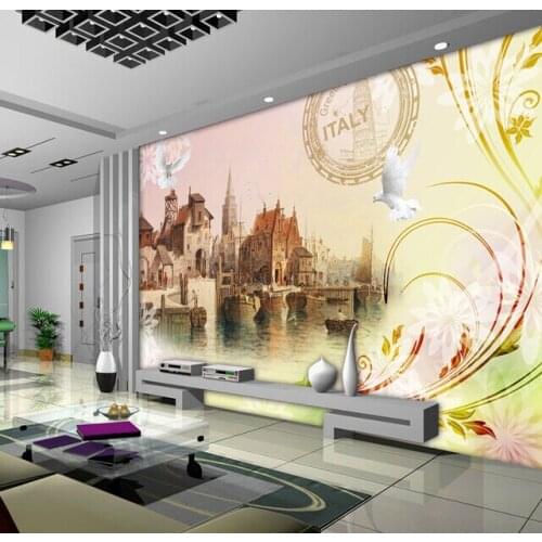 Custom Italian Wallpapers ,the Venice City Government House Church for living room bedroom TV background wall papel de parede