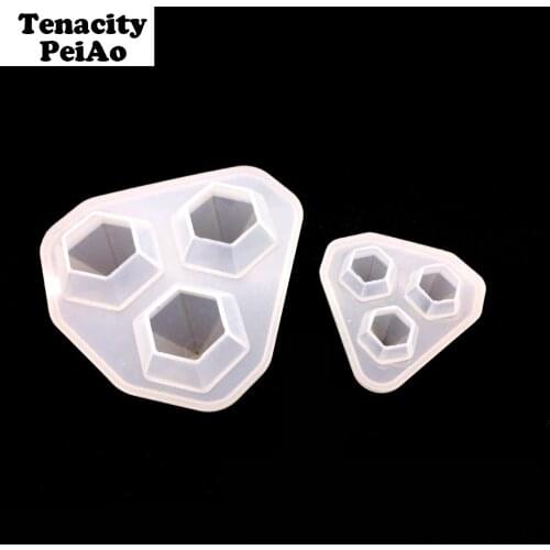 Transparent Silicone Mould Dried Flower Resin Decorative Craft DIY Diamondl shape Type epoxy resin molds for jewelry