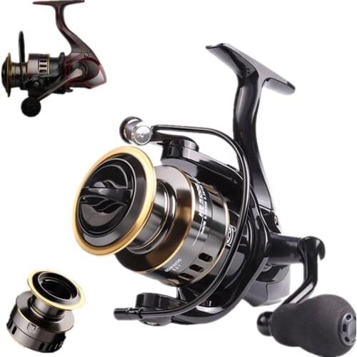 10kg Big Drag Fishing Reel Carp Spinning Rod Long Cast Accessories Stainless Steel Handle Saltwater Baitcasting Spool Equipment
