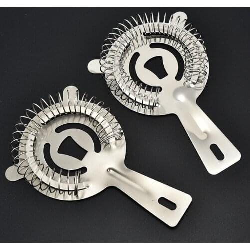 Stainless Steel Barware Cocktail Shaker Ice Filter Strainer Bar Accessories Bar Tools Gadgets Bar Strainer