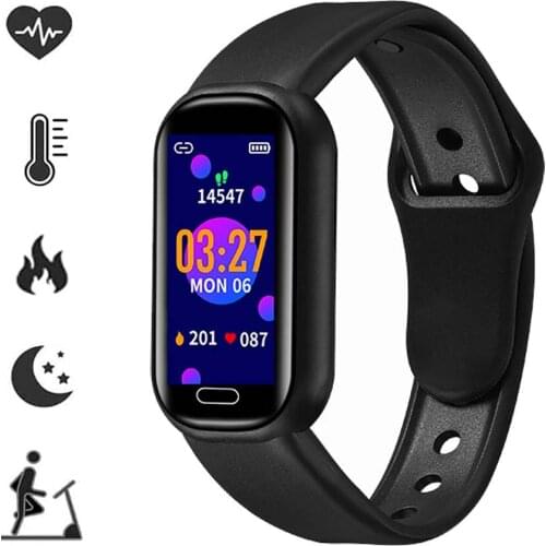 Smartwatch Fitness Tracker for Android IOS with Heart Rate Blood Pressure Monitor Multifunctional Sport Alarm Clocks Smart Band