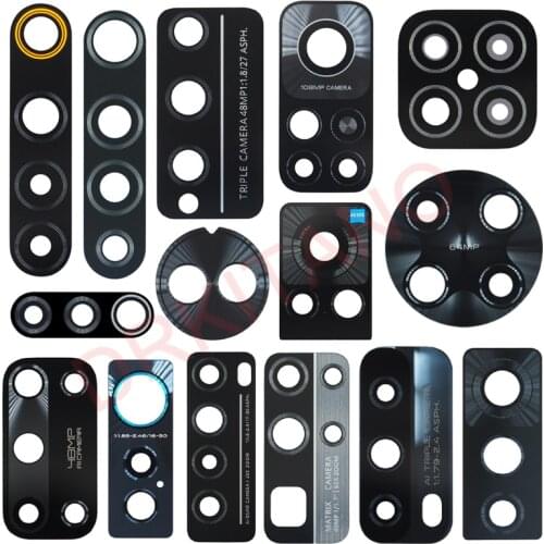 New for Huawei Honor 8X 10 10i V10 20 20i 20s V20 30 30s V30 Pro Lite Back Rear Camera Glass Lens with Sticker Replacement Parts