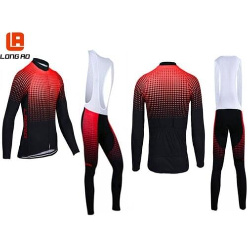 LONG AO Classic Style Pro Team Long Sleeve Cycling clothing/Spring breathable Bicycle MTB Bike Clothing ropa ciclismo
