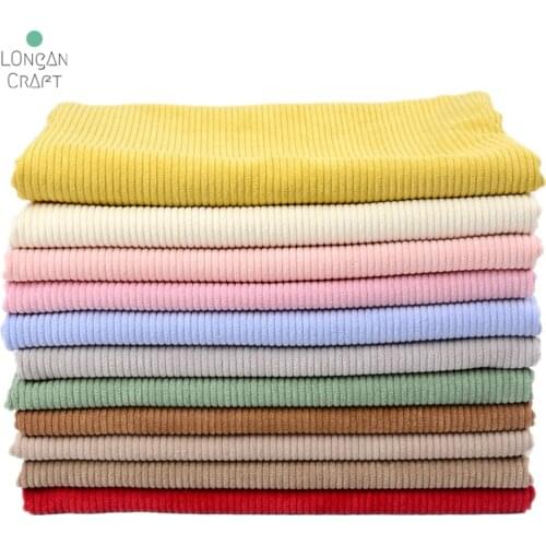 50cmX155cm Corduroy Fabric Solid Color Thick Fabrics for Jacket Sweater Sofa Cover Cloth Lining DIY Sewing Fabric