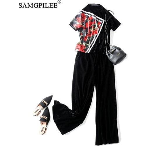 Two Piece Set 2020 Short Casual Pullover O-neck Elastic Waist Print Clothes For Women Full Length 2 Piece Sets Womens Outfits