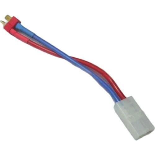 1PC T plug Male to Big Tamiya Female 14AWG Silicon Wire Connector Adapter 100mm