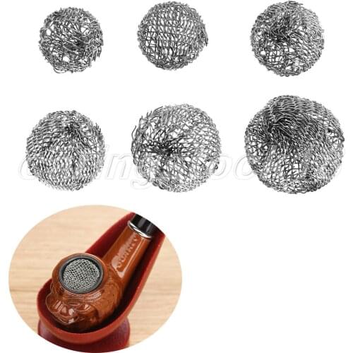 10PCS Metal Smoking Tobacco Pipe Ball Filter Screens Ball Promotion Combustion Smoking Accessories 13/14/15/16/18/20mm