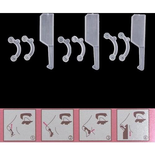 6pcs/set Beauty Nose Up Lifting Bridge Shaper Massage Tool No Pain Nose 3*Sizes