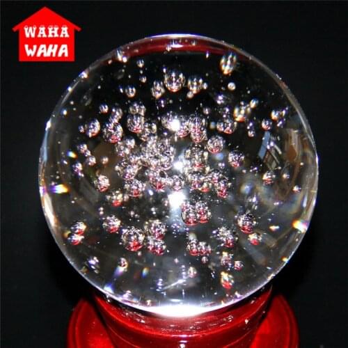 60mm Crystal Glass Ball Artificial Crystal Glass Ball Sphere Decoration Chinese Style Feng Shui Decorating Ball Accessories Gift