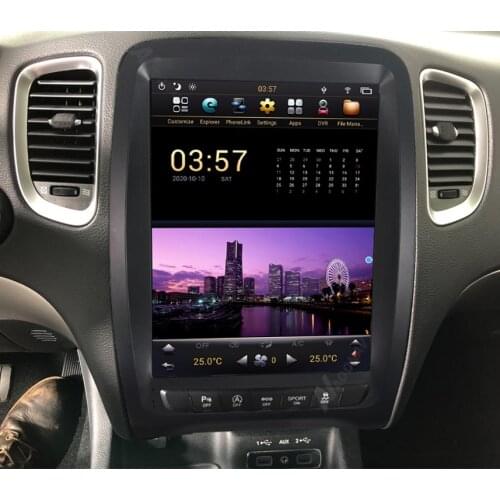 Car radio for Dodge Durango 2012-2020 Android car stereo tape recorder Tesla style 2 din auto radio multimedia player headunit