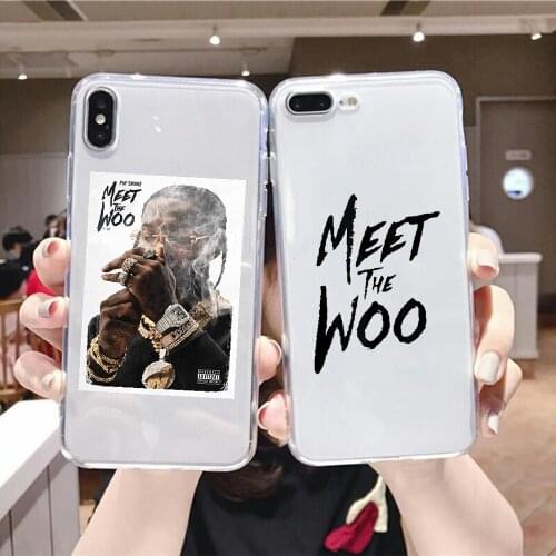 Pop Smoke Rapper Phone Case For Xiaomi Redmi Note 7 7A 8 8T 9 9A 9S 10 K30 Pro Ultra transparent luxury bumper pretty hoesjes 3D