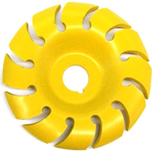 65MM 12 Gears Woodworking Tea Tray Root Carving High Carbon Steel Quick Polishing Greaving Tea Tray Blade 4 Colors