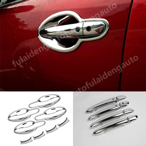 For Mazda 6 Atenza 2017-2018 New ABS Chrome Side Car Door Handle Cover handle bowl Cover Trim Molding Accessories