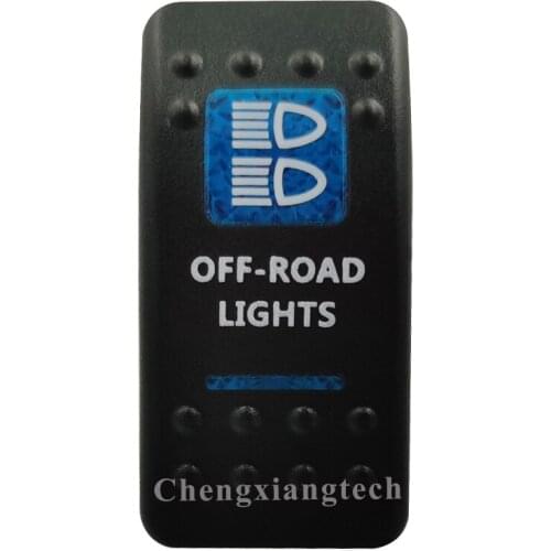 Printed Blue Rocker Switch Cap-Off Road Lights- for Carling Arb Car Boat Rocker Switch 12v 24v, Cover Only !! No Switch Base