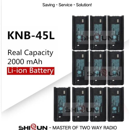 10pcs KNB-45L 2000mAh Li-ion Battery Compatible with Kenwood TK-3312 TK-2200 TK-2207 TK-2312 TK-3200 TK-3207 TK-2202L TK-221