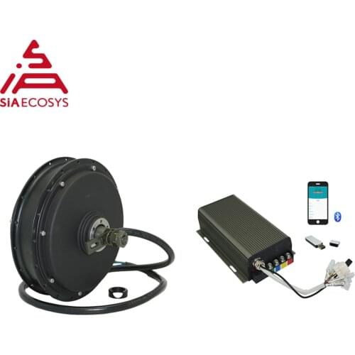QS Motor 3000W 205 V3TI electric bicycle motor with sabvoton SVMC72150 controller bicycle spoke motor/e-bike BLDC motor kits