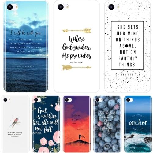 Bible Verse Quotes Flower Soft Silicone Phone Case For Meizu 16th 16x 15 Lite 16 Plus Back Cover For Meizu U10 U20 Pro 6 7 Plus