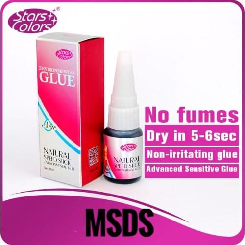 Natural Speed Stick Environmental Eyelash Glue Low Odor No Toxic low sensitive Professional Eyelash Extension Adhesive 15ml