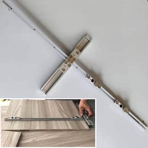 Invisible Connector Slotting Template Router Lengthen Slot Milling Locator For Furniture Cabinet 2 in 1 Woodworking Tools